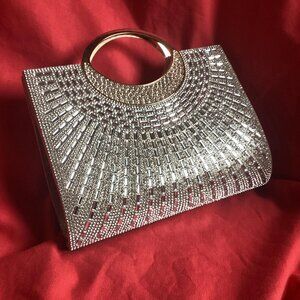 Evening Clutch Handbag | Shoulder Purse with 44” Strap